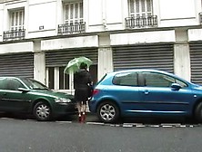 Tall Goth babe fucked in the butt and facialized