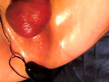 Electro Stimulation - Huge Hands Free Cum With Oiled Cock