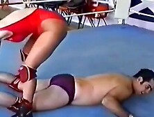 Beautiful English girl Jodie defeats guy
