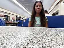 Public pickup on the train - unfaithful wife cheats on her husband in the next compartment