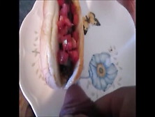 Sucking Dick & Shooting Cum On Hotdog Then Eatting It All