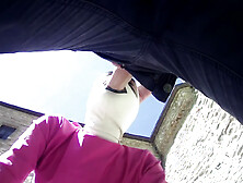 Amateur 2021 On Pink Outfit In Outdoor Blowjob And Masked Oral Creampie