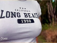 mother I'd like to fuck has no brassiere in public exhibitionist dare