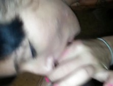 greedily gobbling his black goo