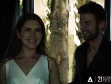 twenty one NATURALS - Hawt Brunette hair Takes Her Date's Knob Unfathomable In Her With Her Soaked Vagina