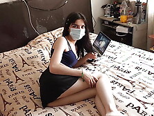 Wearing skirt without underwear the fine Laura is drilled by not wearing lovely sex underwear.