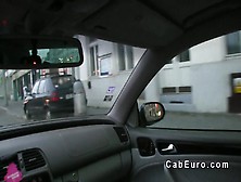 Pierced nose amateur bangs in fake taxi pov