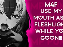 Use My Mouth As A Fleshlight While You Goon!!! || [Blowjob Noises] Audio Only / Asmr Rp