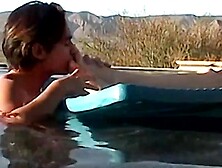 Goth teen Asher Christiansen strokes cock and worships feet