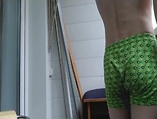 What An Butt In Green Underpants What's Going On There