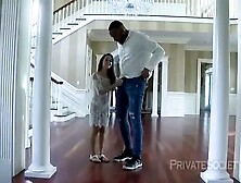 Petite Teen fucks Big Black Cock