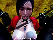 Honey Select 2:Passionate sex with Ada Wang in the park