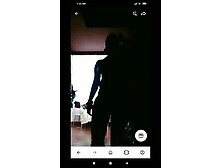 Tango live hot girl Avni nude show in dark room