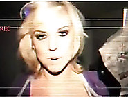 Agreeable and skanky golden-haired floozy flashes her awesome meatballs on web camera