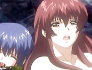 Hentai girl double penetration in the outdoor by bandits