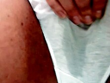 Look How The Lady Wets Her White Panties