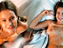 Peeping on My Wife Masturbating.  Cum on Her 3 Times.  Virtual Sex