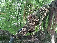 Catsuit exploration in old WW2 bunker