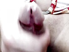 Big Cock Amateur Ts Wanks Off Closeup On Webcam