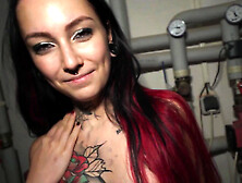 Inked rookie Sharlotte Thorne gets pounded in POV