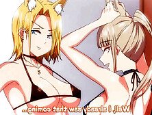 A wild foursome with gorgeous school girls