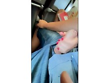 Snatch play and great tugjob on a plane - RISKY PUBLIC FLIGHT !