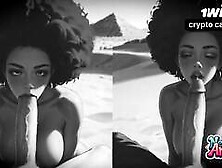 Horny stunner rails a thick man sausage by a jungle waterfall - luxurious