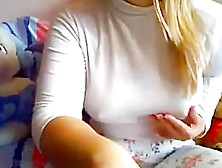 College Girl In Pyjama Masturbating