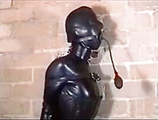 Latex with leather armbinder