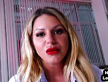 Big boobs POV HJ MILF jerks BFs cock - Hd