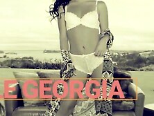 "Big Boob Blondie Babe Teasing in Lingerie - Model Teyana Kai"