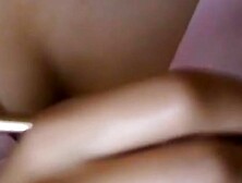 Cute japanese girl is walking up the stairs in her dress