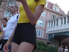 Candid Teen Tight Ass In Shorts