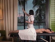 Masseusse Gets Aroused By Her Client