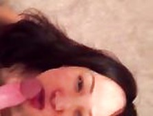 Asian Sucks Dick Till Spurts Over Her Face