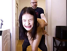 Rent Is Due - Petite Teen Gets Her Pussy Destroyed By Her Landlord