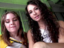 Cheerleaders Liz And Arianna Jade Busted By A Perverted Coach!