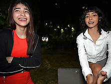 Public Pickup - We Met Her in a Park and Made Her Join a Threesome