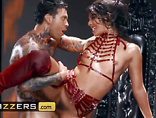 Gina Valentina with her tiny hands reveals the devil inside