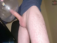 Huge Creampie Load,  Intense Orgasm,  Male Sex Toy