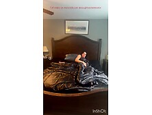 Satin sheets feel so wonderful on my body