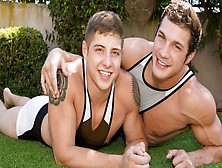 Sean Cody - Brandon & Kristian Fight Outdoors And Fuck Indoors