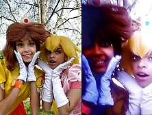 Peach & Fizzory Daisy Cosplayers Cum Tribute