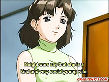 Bondage anime slut with a muzzle gets molested