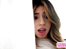 Camila Cream & Alex Coal Surprise Stepbrother in Shower & Pounce his Big Dick together - S7:E4