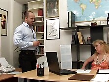 Hawt and aged boss has a thing for youthful schlongs