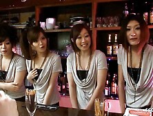 Swinger Sex Orgy with Thin Chinese Teens in Asian Club