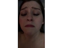 Step sister calls me daddy and I cum on her face
