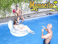 Chicas Loca - Russian Youngster Stacy Snake Pool Party Threesome - Mamacitaz