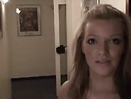 Blonde GF sucking and swallowing